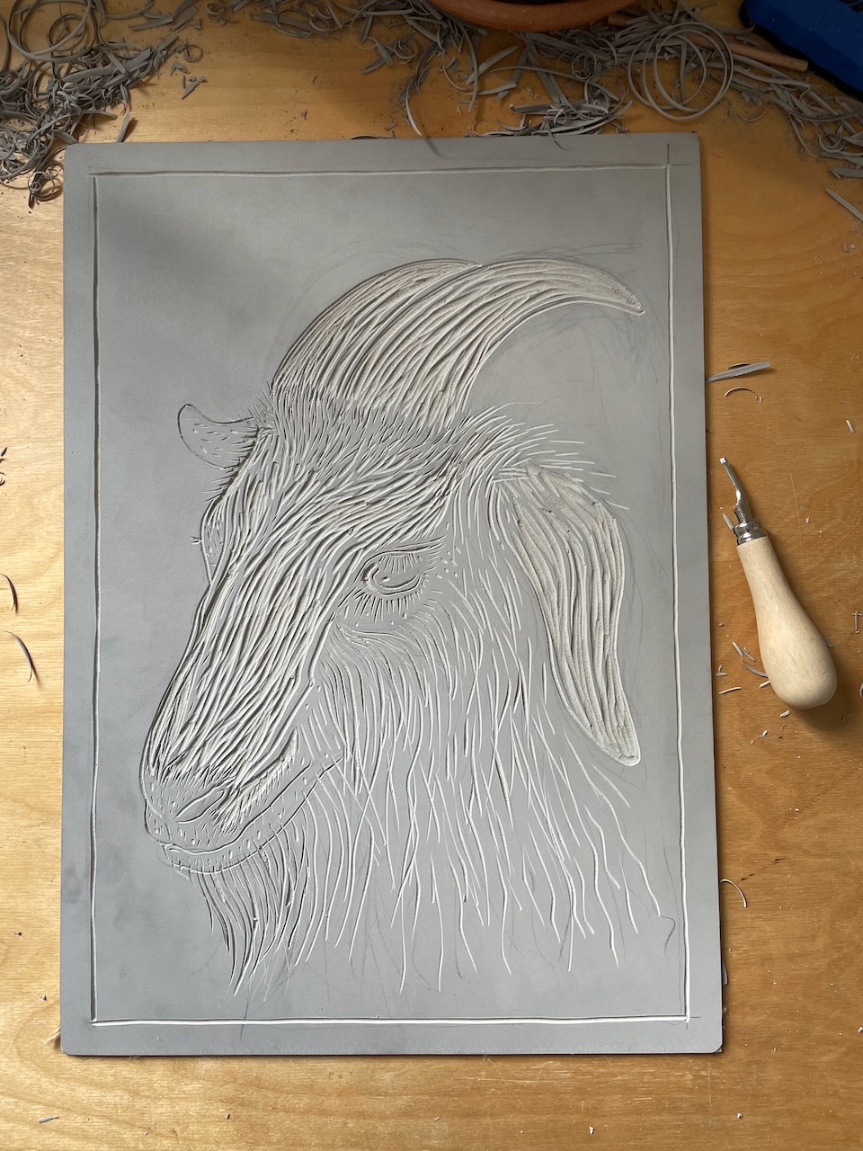 lino cut process