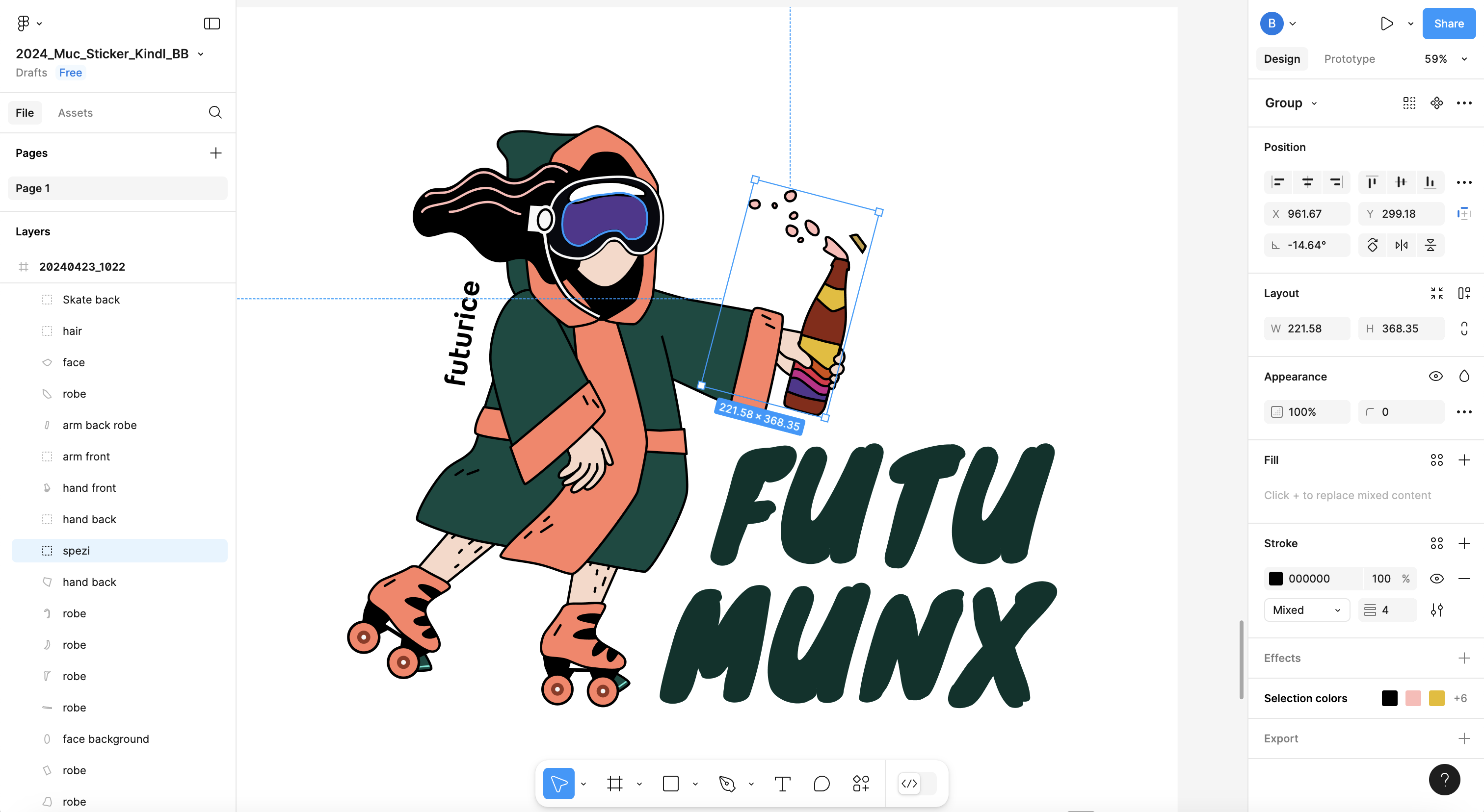 figma screenshot sticker design illustration